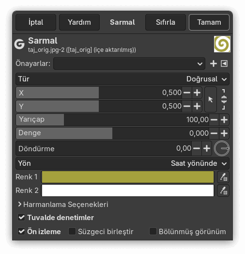 “Sarmal” süzgeci seçenekleri