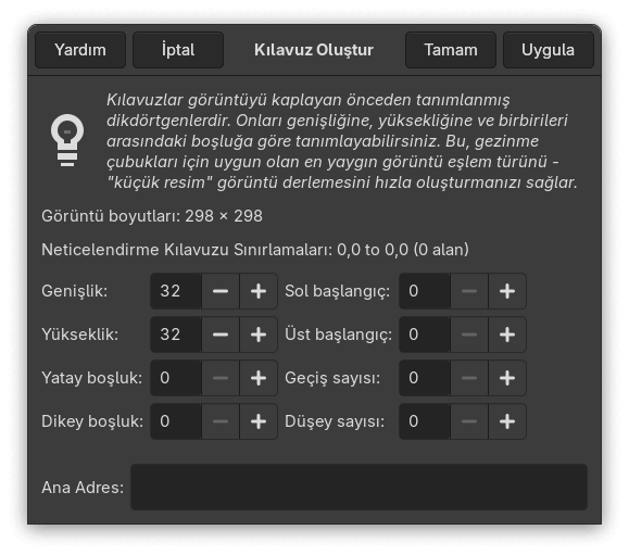 Kılavuz seçenekleri