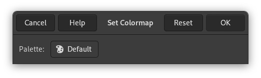 The «Set Colormap» window