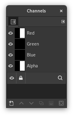 Alpha channel example: Alpha channel added to the Background