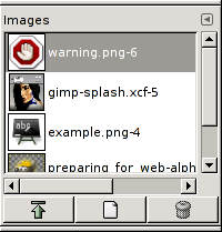 The Images dialog